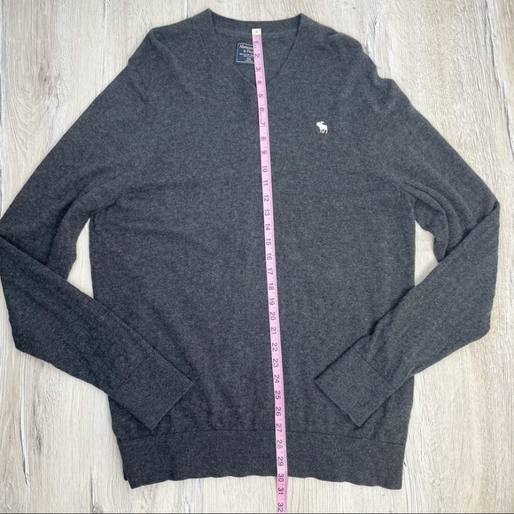 Abercrombie & Fitch Wool Blend V-Neck Sweater Sz XXL - Picture 7 of 8